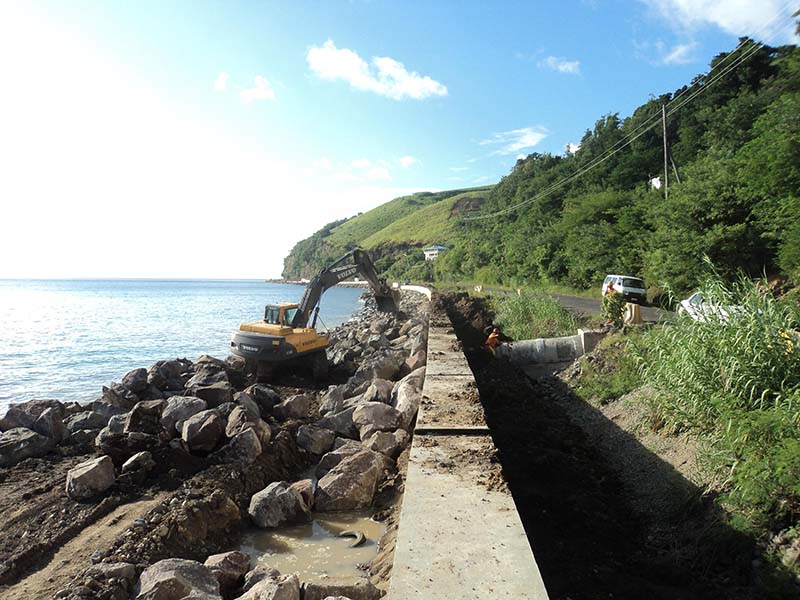 Roseau-Portsmouth Road in Dominica