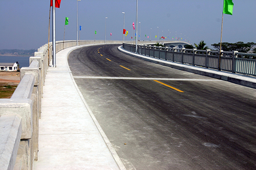 Dnaleshari River Highway Bridge in Bangladesh