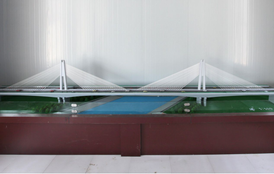 Sand Table Model of Cable Stayed Bridge of Shangqiu-Dengfeng Expressway Crossing South-north Water Transfer Canal
